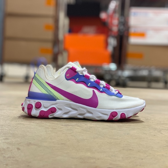 NEW Nike React Element 55 Runners Multi Sz - Picture 1 of 6